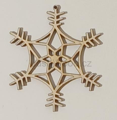 Dřevěná vánoční ozdoba (8 cm)