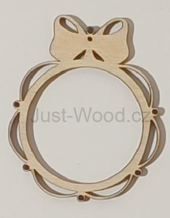 Dřevěná vánoční ozdoba (8 cm)