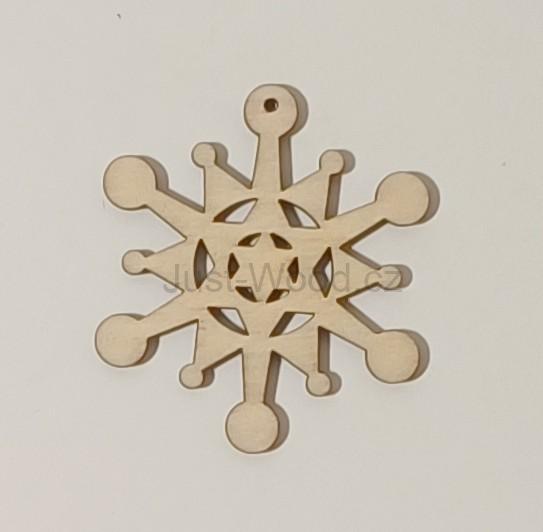 Dřevěná vánoční ozdoba (8 cm)