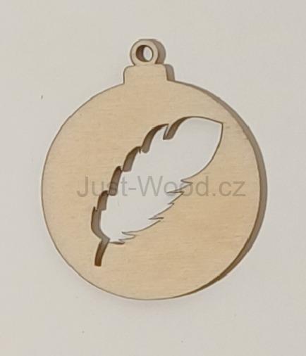 Dřevěná vánoční ozdoba (8 cm)