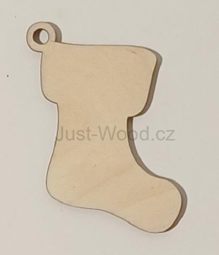 Dřevěná vánoční ozdoba (8 cm)