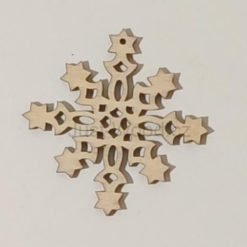 Dřevěná vánoční ozdoba (8 cm)