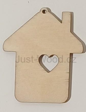 Dřevěná vánoční ozdoba (8 cm)
