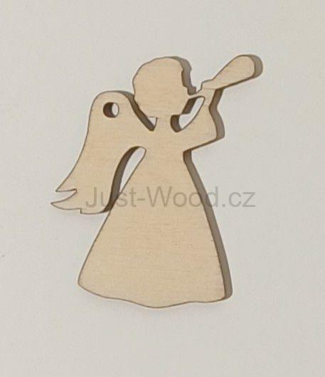 Dřevěná vánoční ozdoba (8 cm)