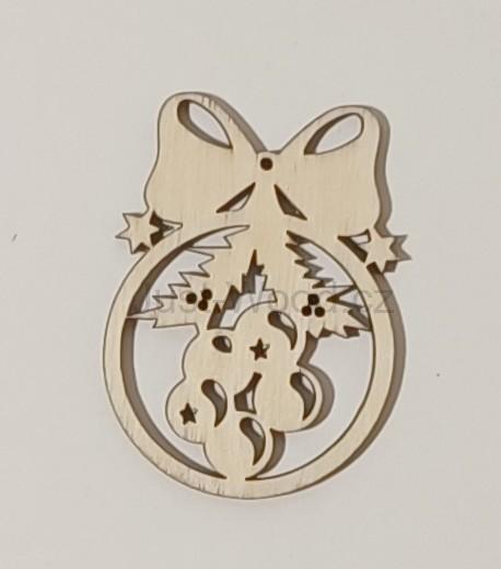 Dřevěná vánoční ozdoba (8 cm)