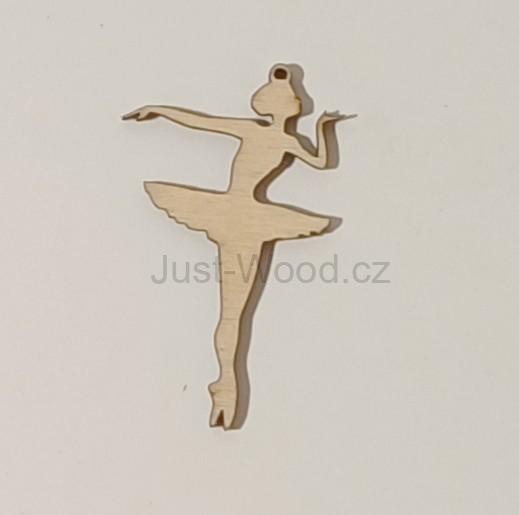 Dřevěná vánoční ozdoba (8 cm)
