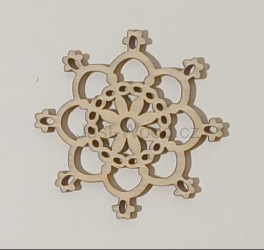 Dřevěná vánoční ozdoba (8 cm)