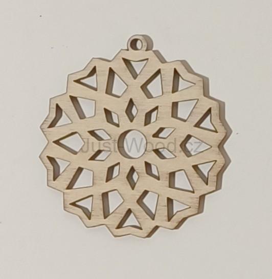 Dřevěná vánoční ozdoba (8 cm)