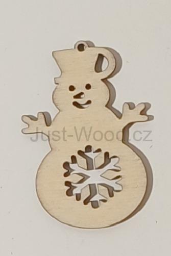 Dřevěná vánoční ozdoba (8 cm)