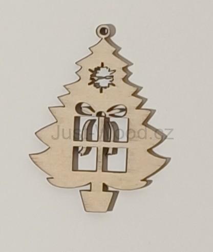 Dřevěná vánoční ozdoba (8 cm)