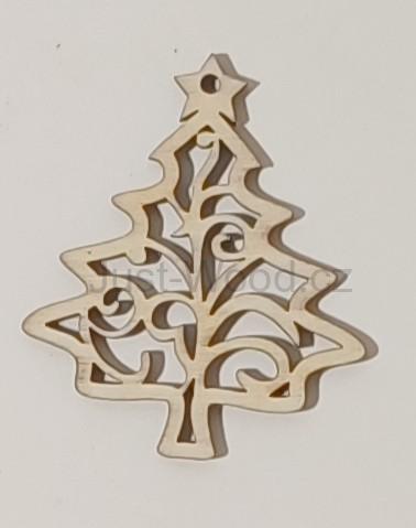 Dřevěná vánoční ozdoba (8 cm)