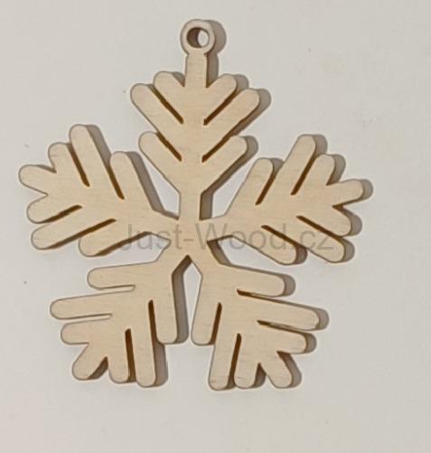 Dřevěná vánoční ozdoba (8 cm)