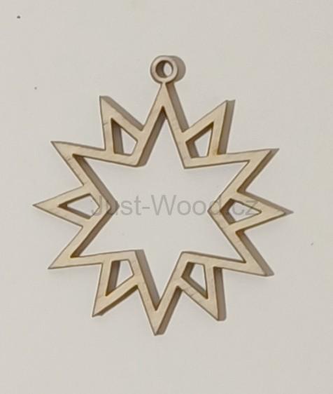 Dřevěná vánoční ozdoba (8 cm)