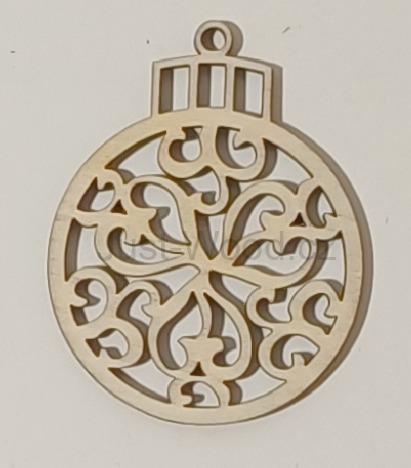 Dřevěná vánoční ozdoba (8 cm)