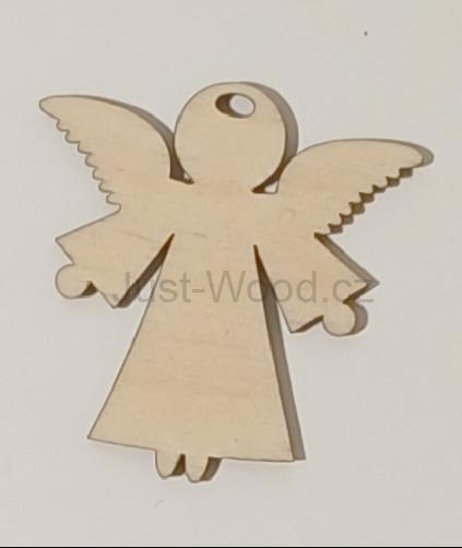 Dřevěná vánoční ozdoba (8 cm)