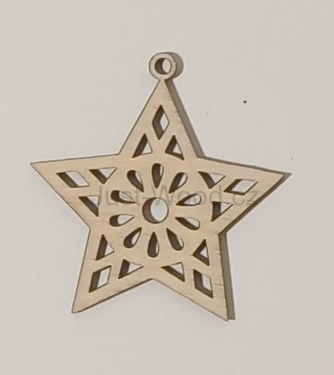 Dřevěná vánoční ozdoba (8 cm)