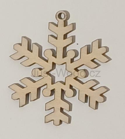 Dřevěná vánoční ozdoba (8 cm)