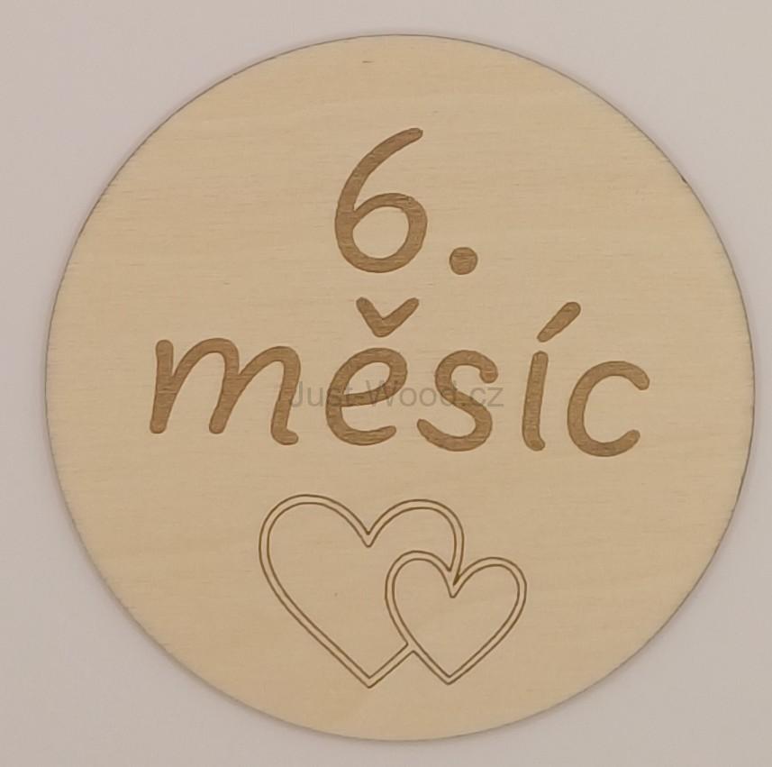 Milníková kartička - 6. měsíc