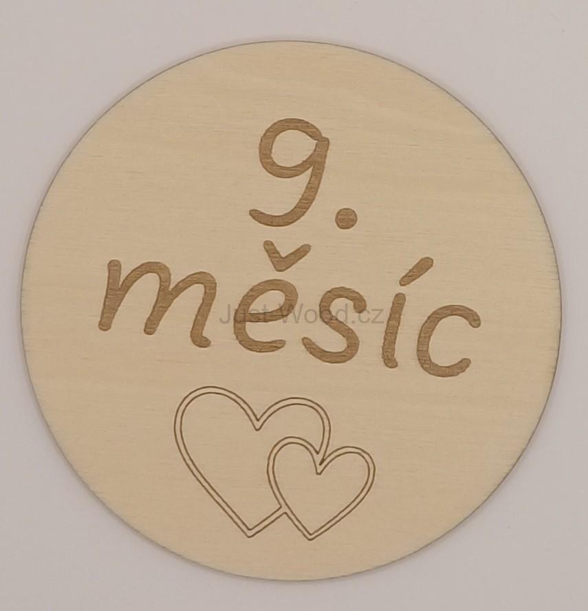 Milníková kartička - 9. měsíc