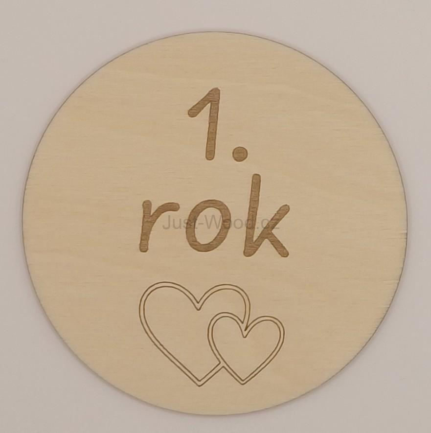 Milníková kartička - 1. rok