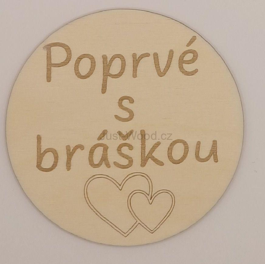 Milníková kartička - poprvé s bráškou