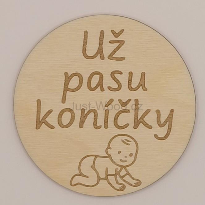 Milníková kartička - už pasu koníčky