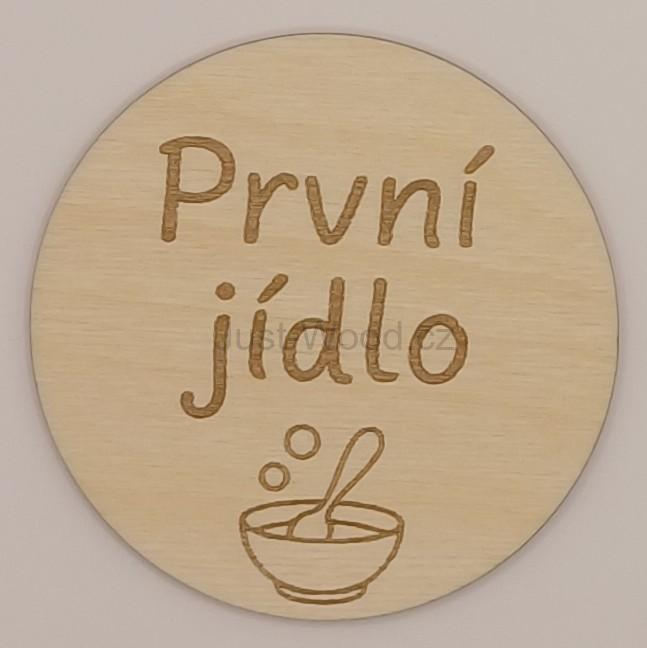 Milníková kartička - první jídlo