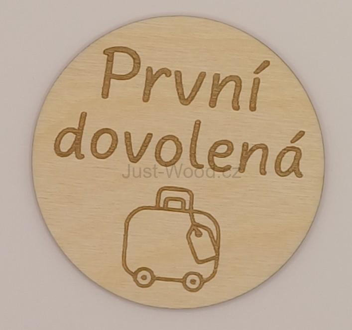 Milníková kartička - první dovolená