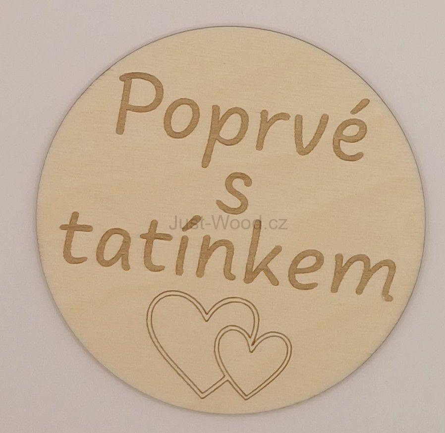 Milníková kartička - poprvé s tatínkem
