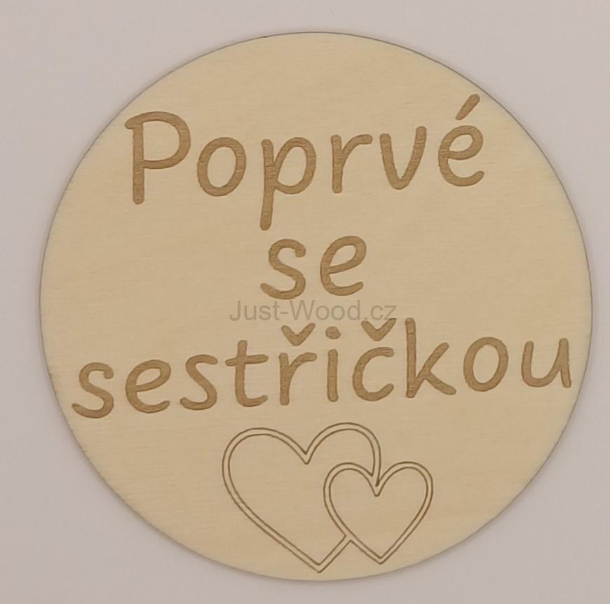 Milníková kartička - poprvé se sestřičkou