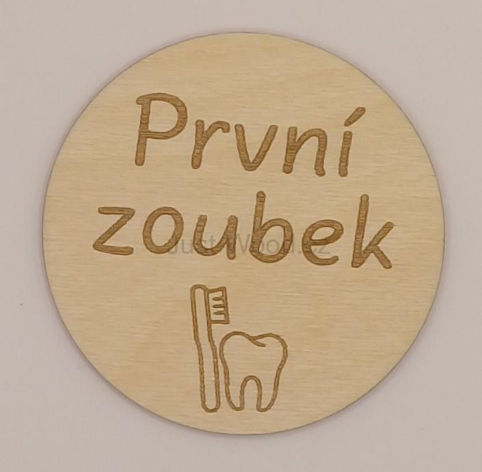 Milníková kartička - první zoubek
