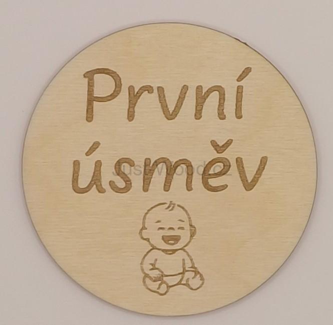 Milníková kartička - první úsměv