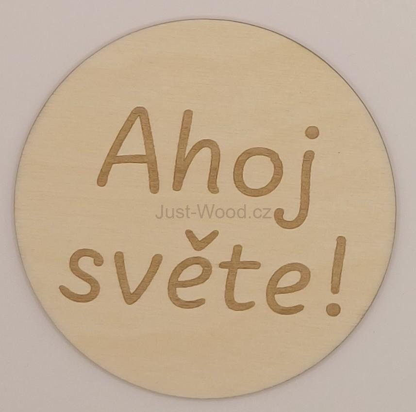 Milníková kartička - ahoj světe