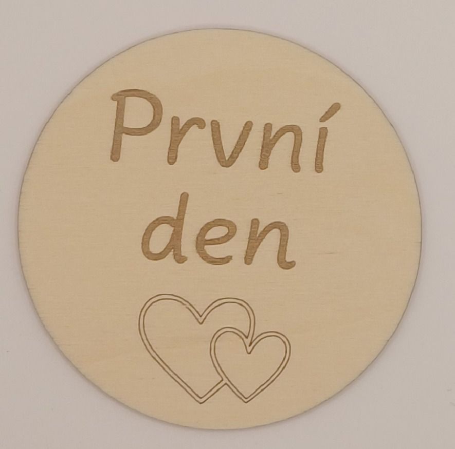Milníková kartička - první den