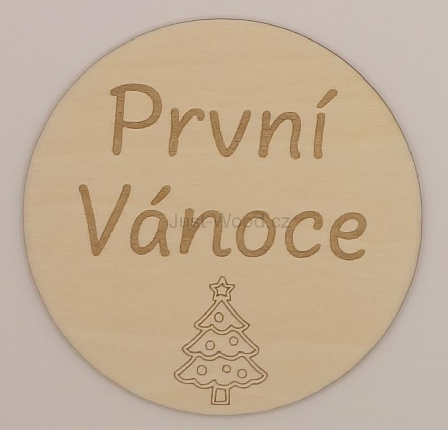 Milníková kartička - první vánoce