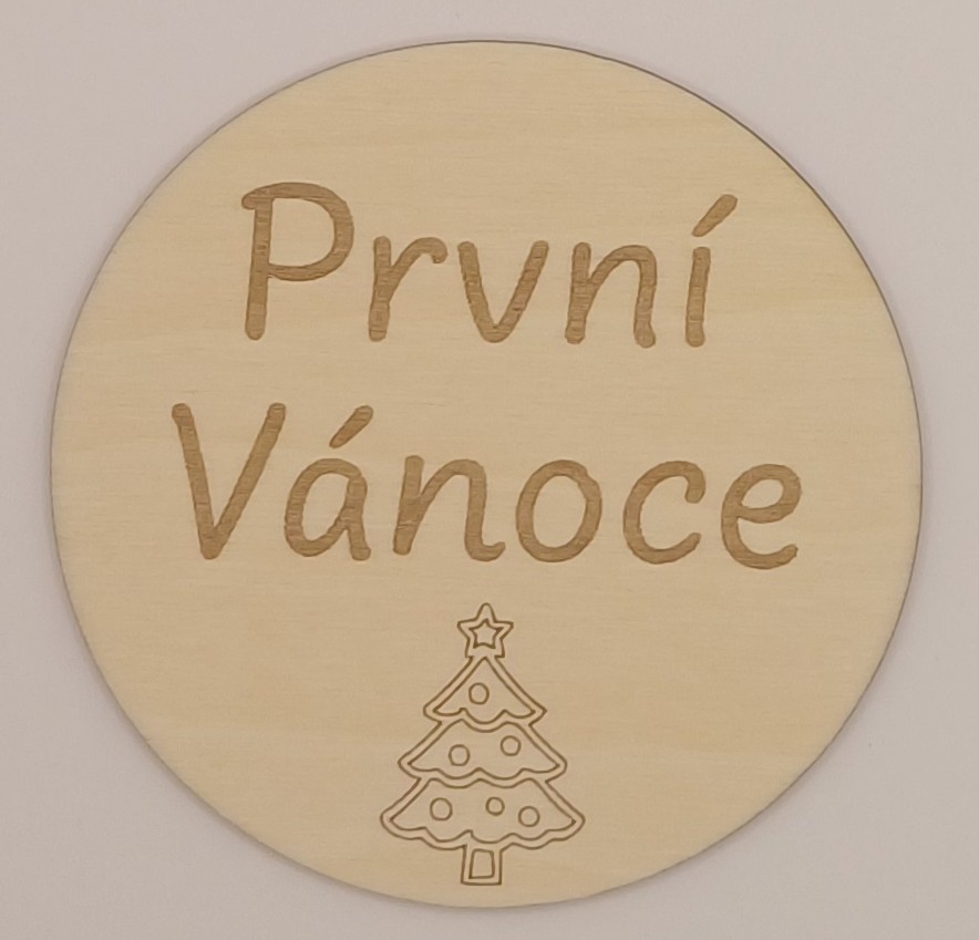 Milníková kartička - první vánoce