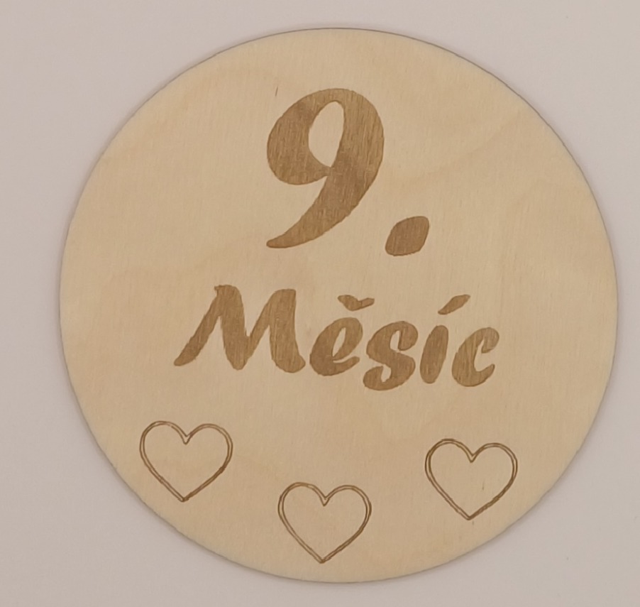 Milníková kartička - 9. měsíc