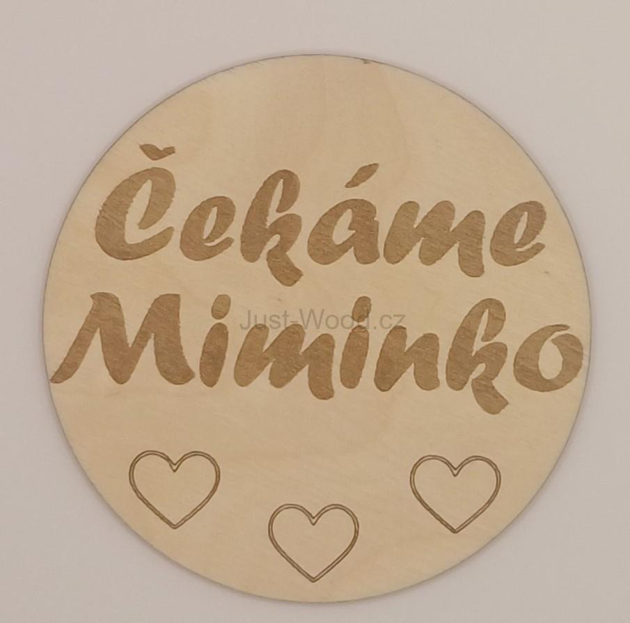 Milníková kartička - čekáme miminko