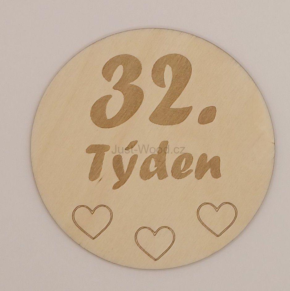 Milníková kartička - 32. týden