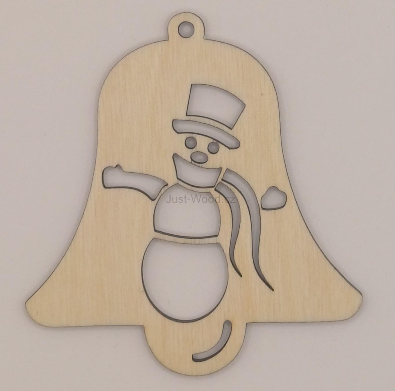 Dřevěná vánoční ozdoba (10 cm)