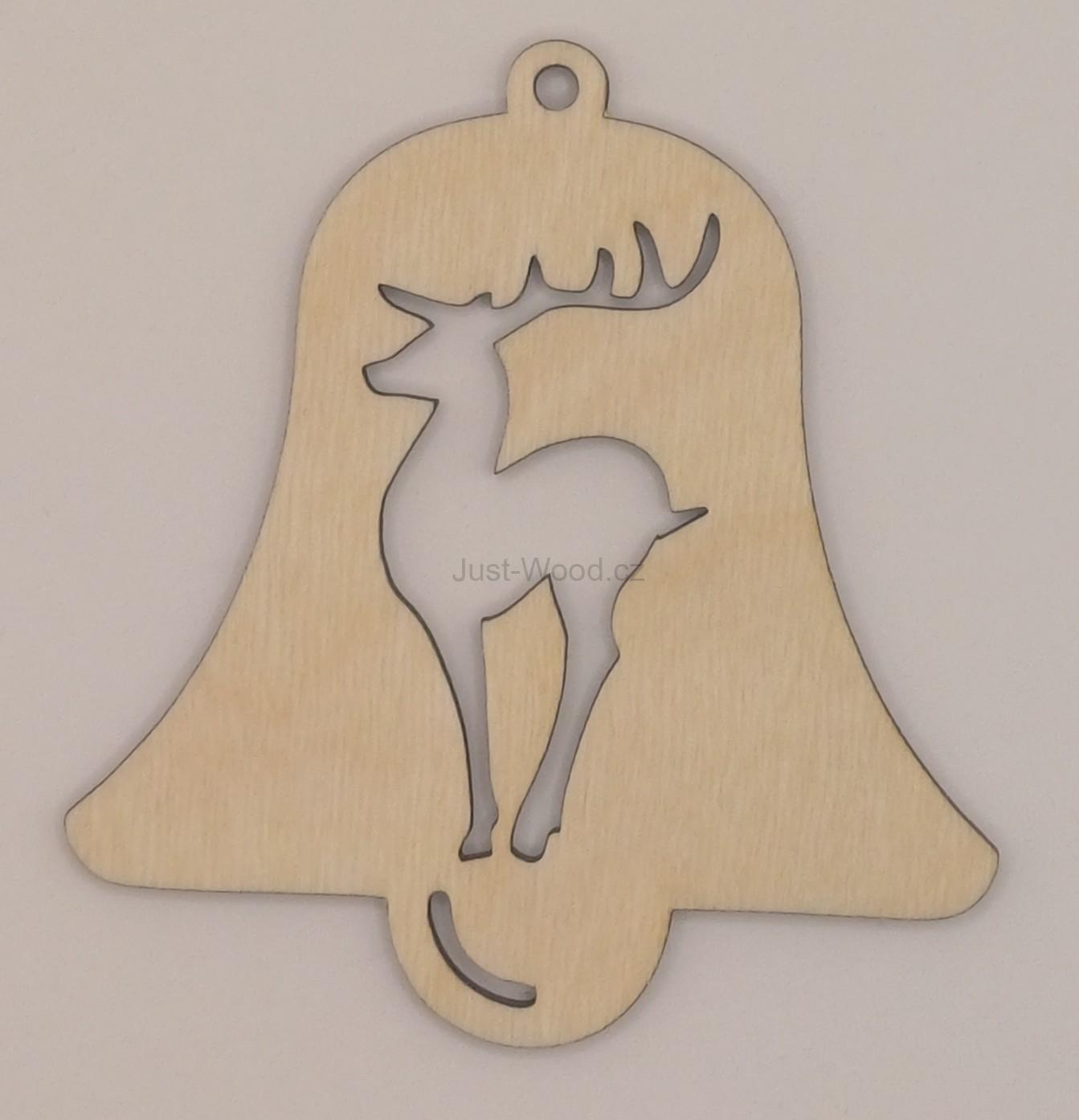 Dřevěná vánoční ozdoba (10 cm)