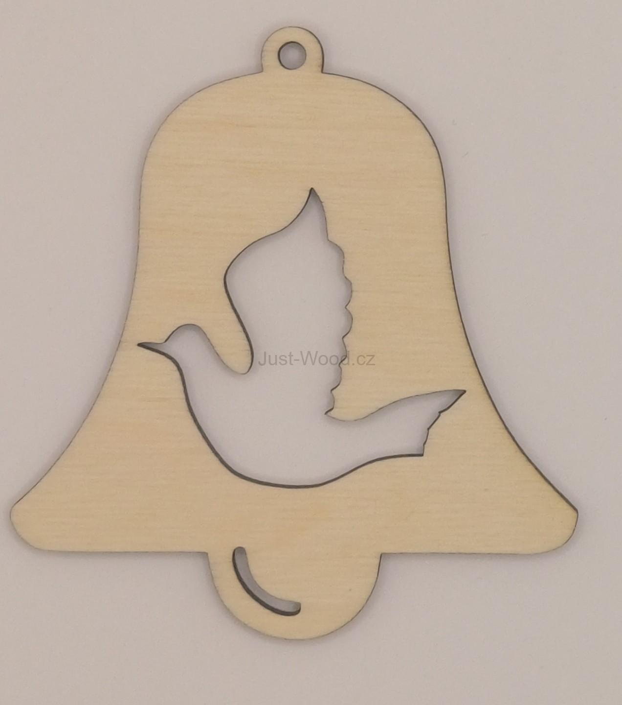 Dřevěná vánoční ozdoba (10 cm)