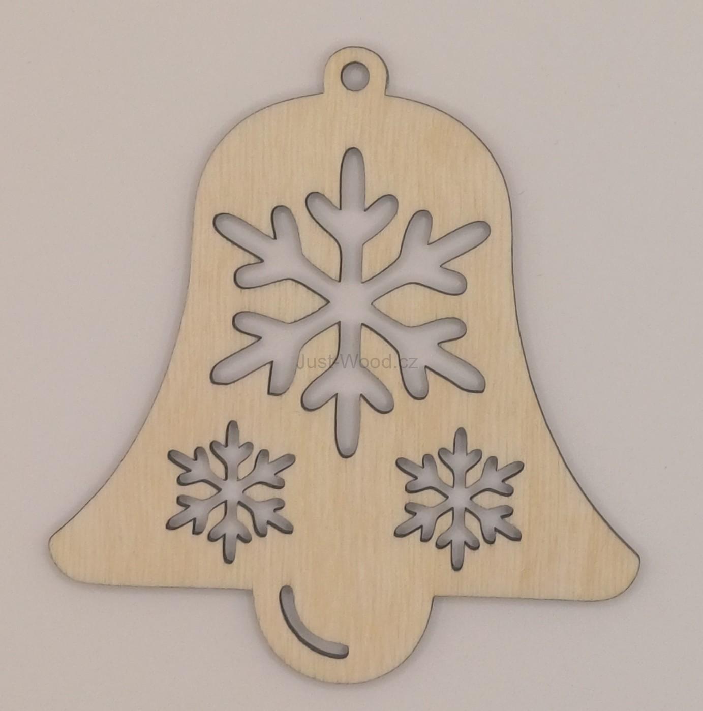 Dřevěná vánoční ozdoba (10 cm)