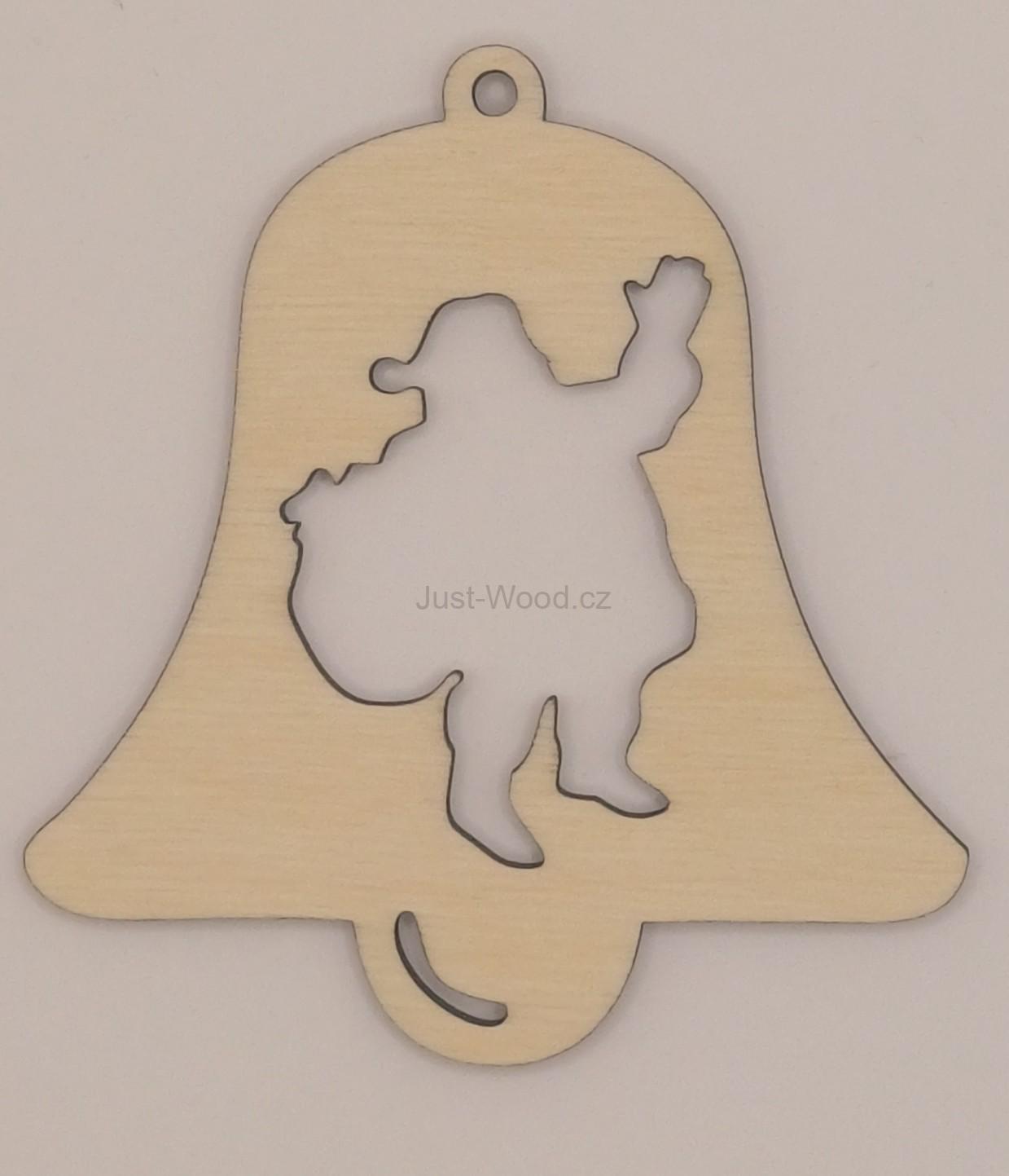 Dřevěná vánoční ozdoba (10 cm)