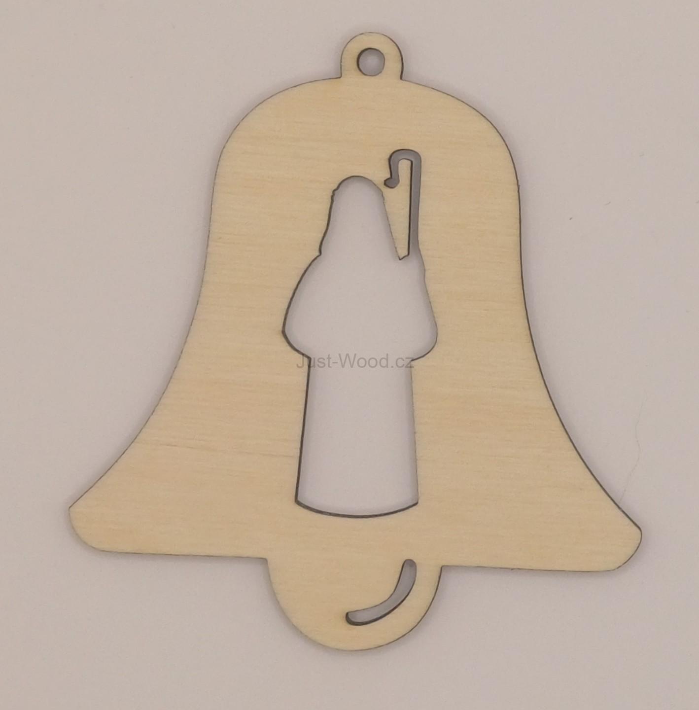 Dřevěná vánoční ozdoba (10 cm)