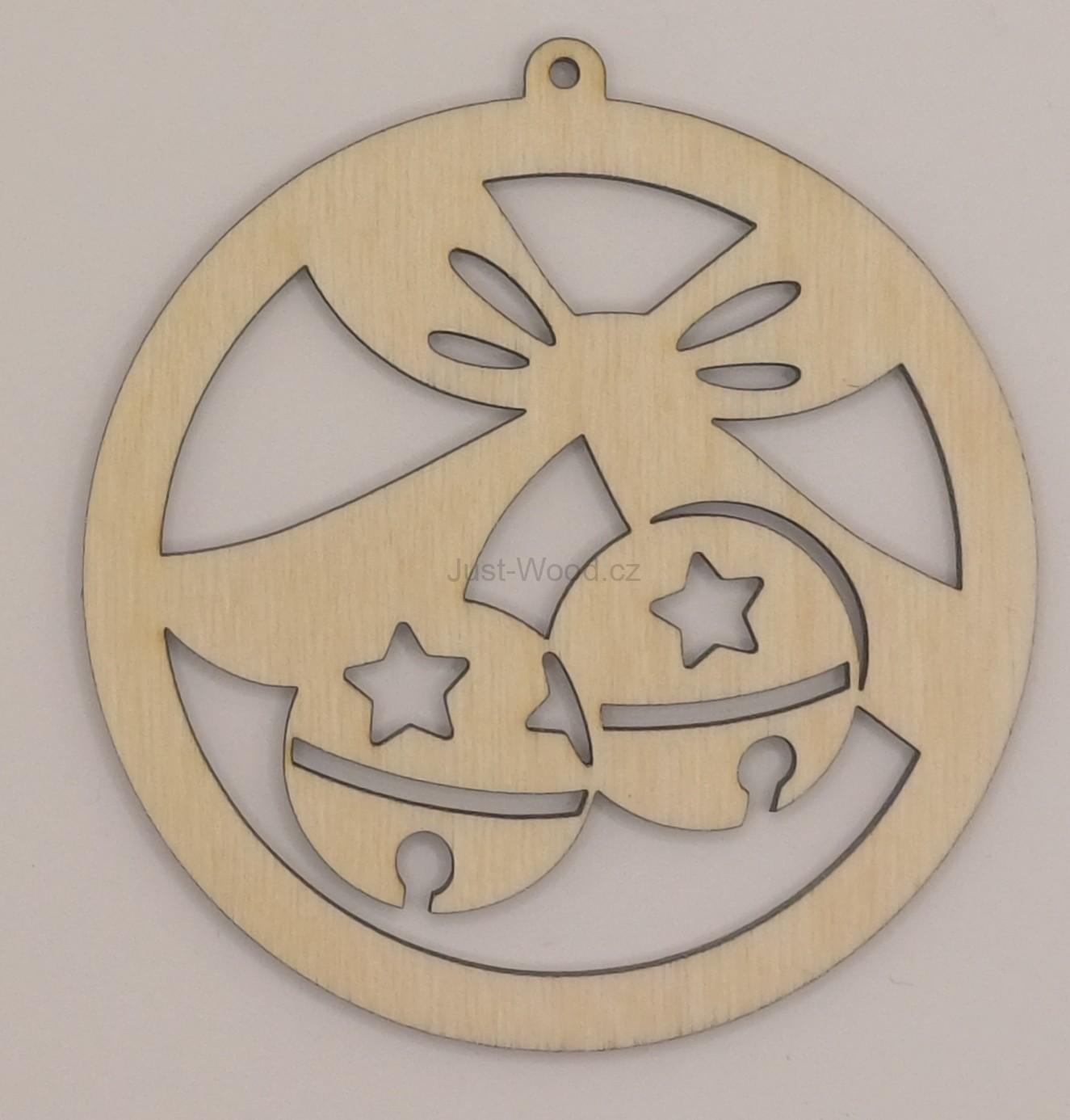 Dřevěná vánoční ozdoba (10 cm)