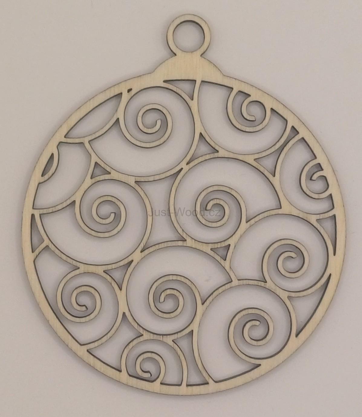 Dřevěná vánoční ozdoba (10 cm)
