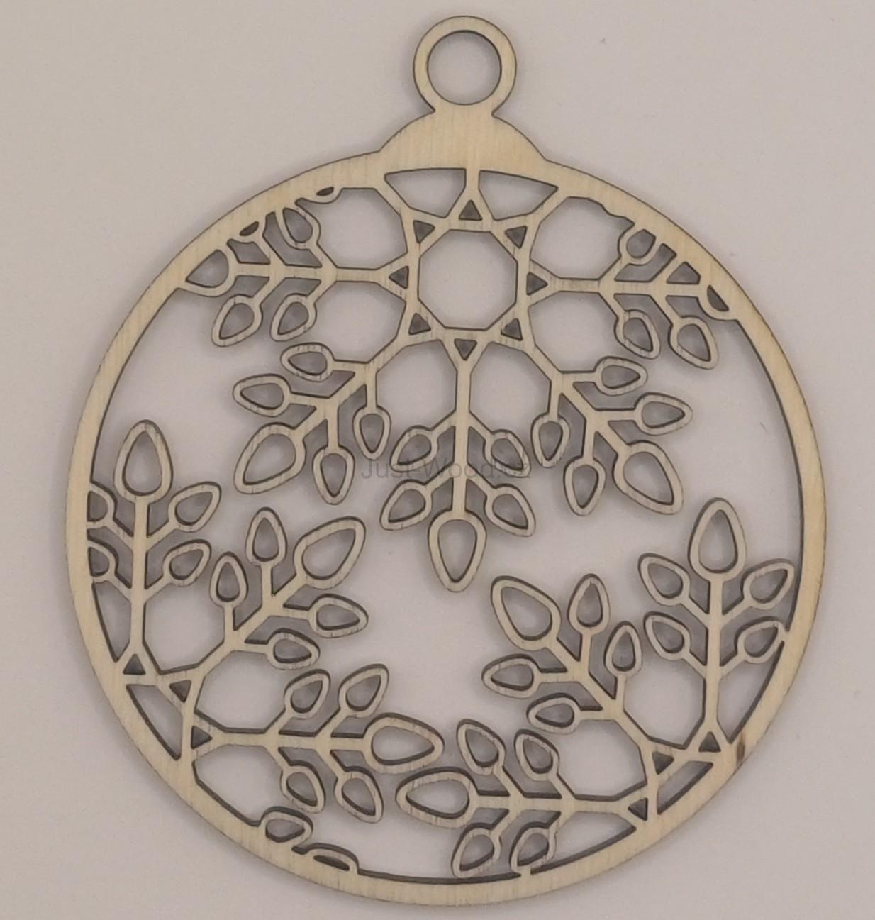 Dřevěná vánoční ozdoba (10 cm)