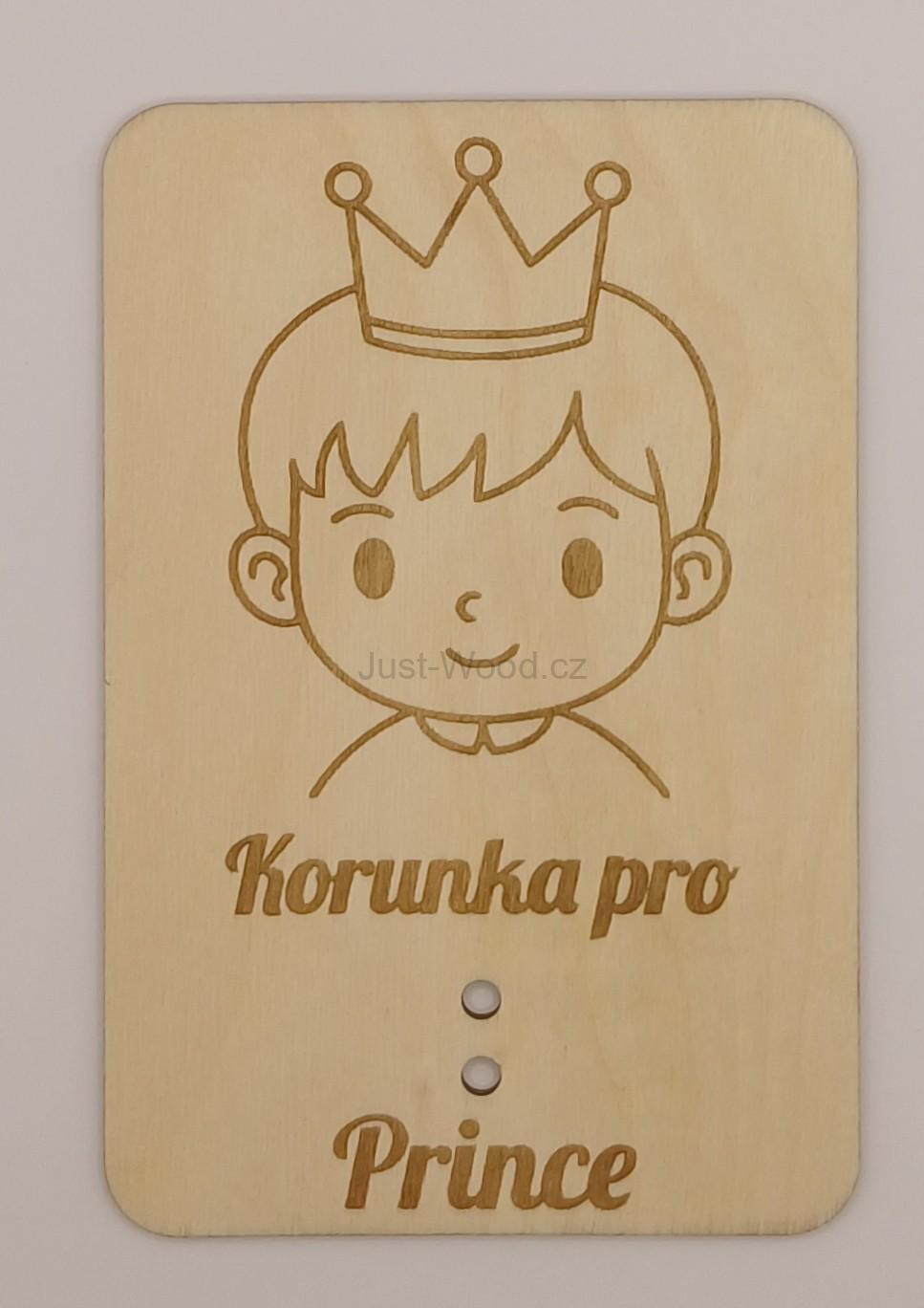 Dřevěné přáníčko na peníze (100 × 150 mm)