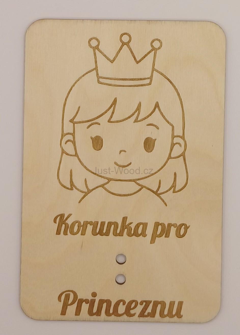 Dřevěné přáníčko na peníze (100 × 150 mm)